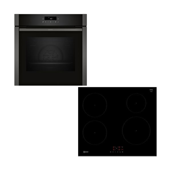 Neff B2ACJ7AG0 Φούρνος & T36FBE1L0 Επαγωγική Εστία Σετ Εντοιχιζόμενο