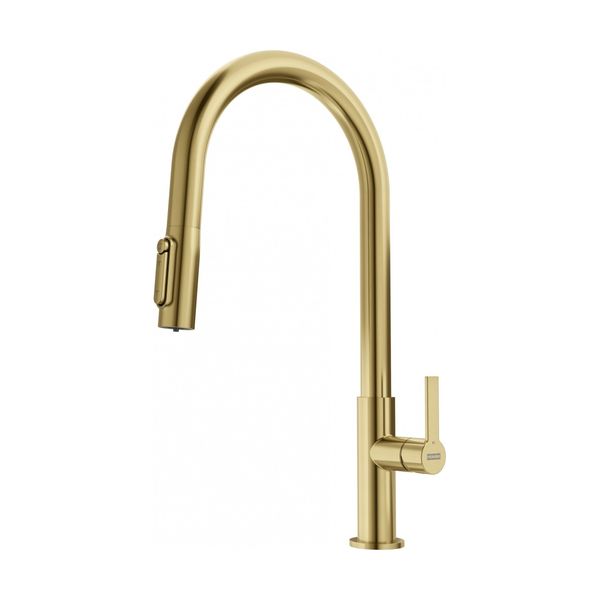 Franke Maris Slim Filtration Ντους Gold Μπαταρία Κουζίνας