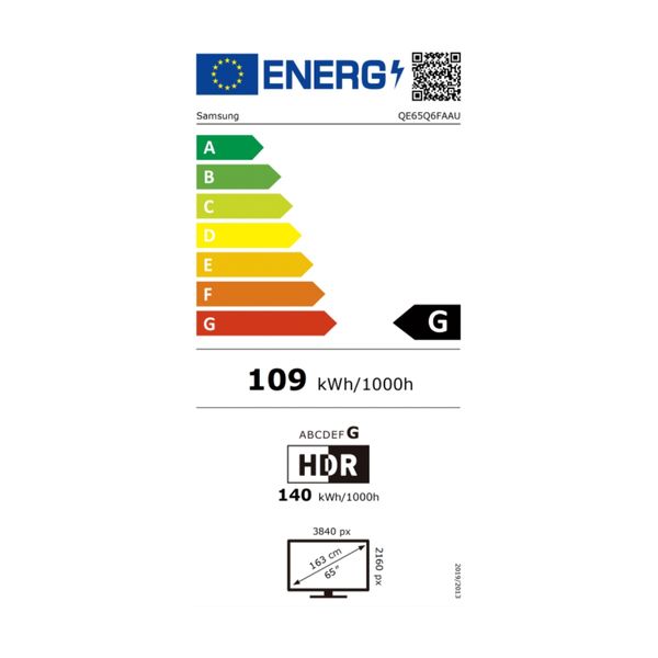 Samsung QLED QE65Q6F 65" Τηλεόραση Smart 4K
