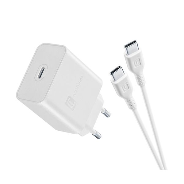 Cellular Line Type-C 45W White With Cable Φορτιστής