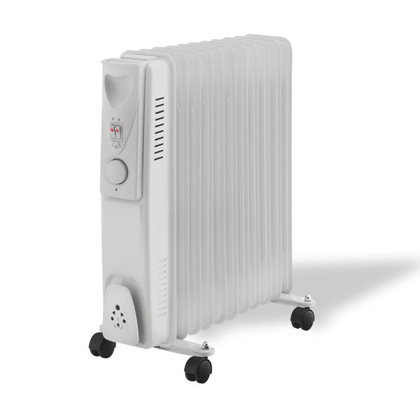 Eurolamp 147-29461 11 Φέτες White Ηλεκτρικό Καλοριφέρ Λαδιού