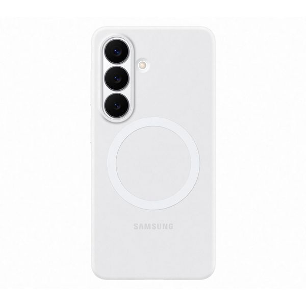 Samsung (Samsung S26) Silicone Magnetic White Θήκη Κινητού