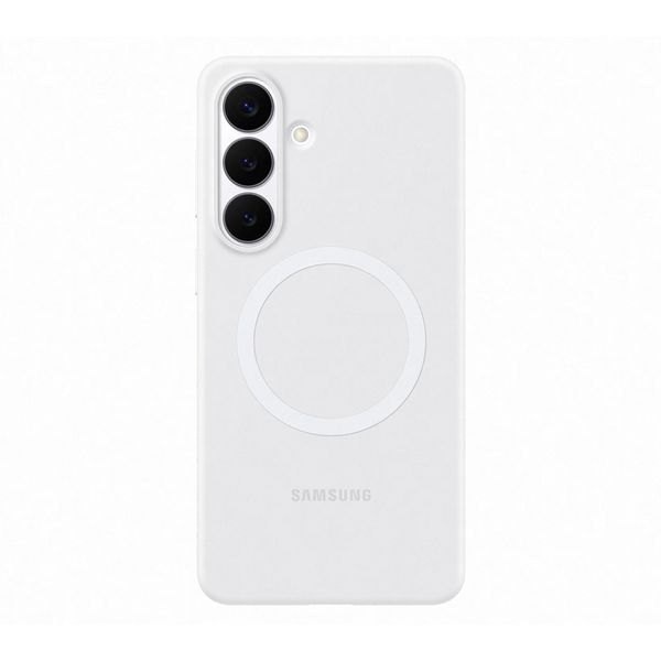 Samsung (Samsung S26+) Silicone Magnetic White Θήκη Κινητού