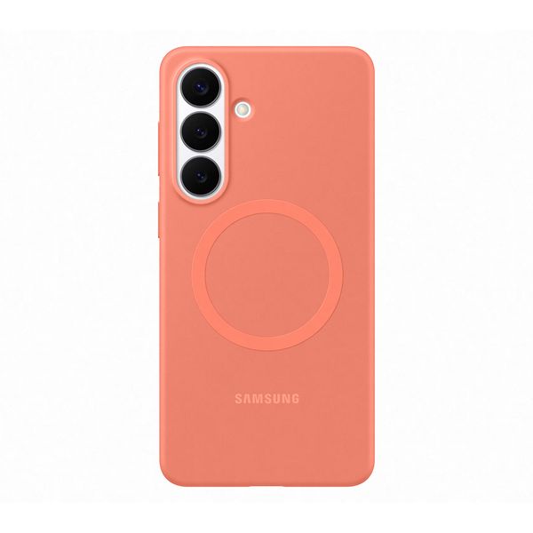 Samsung (Samsung S26+) Silicone Magnetic Coral Red Θήκη Κινητού