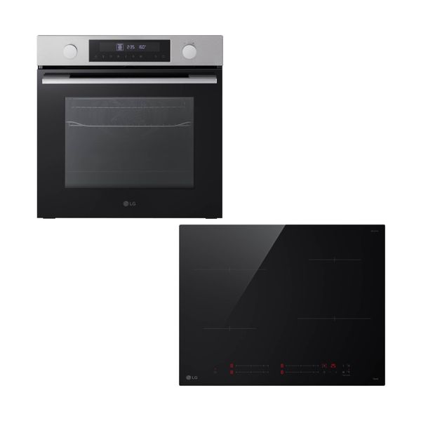 LG WS5D7230S Inox Φούρνος & CI5Z2423BN Επαγωγική Εστία Set Εντοιχισμού