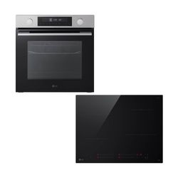 LG WS5D7230S Inox Φούρνος & CI5Z2423BN Επαγωγική Εστία