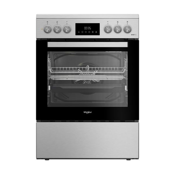 Whirlpool W6V8LCSATX1 Inox Κουζίνα Κεραμική