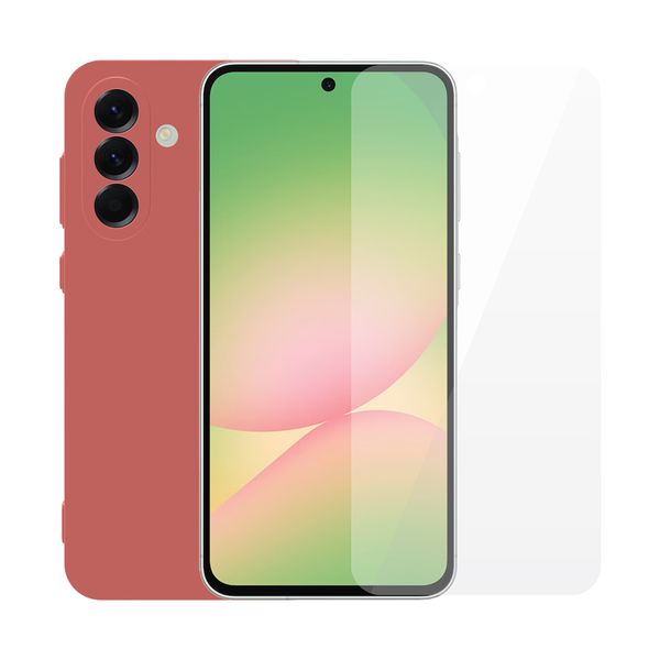 Redshield Samsung Galaxy A57 TPU Red & Tempered Glass Θήκη Κινητού & Προστατευτικό Οθόνης