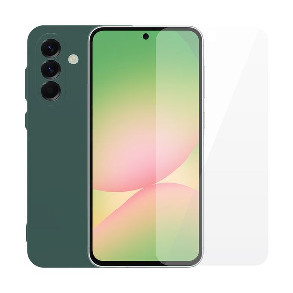 Redshield Samsung Galaxy A57 TPU Green & Tempered Glass Θήκη Κινητού & Προστατευτικό Οθόνης