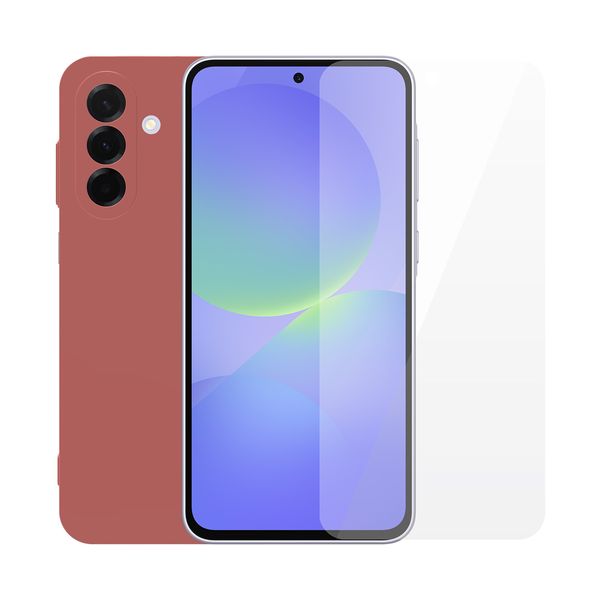 Redshield Samsung Galaxy A37 TPU Red & Tempered Glass Θήκη Κινητού & Προστατευτικό Οθόνης