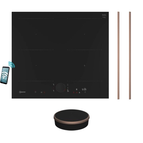 Neff T66YYY4B0 Επαγωγική Εστία & Z9801TWBY0 Twist Pad & Z9802PFBY0 Brushed Bronze Flex Design Kit