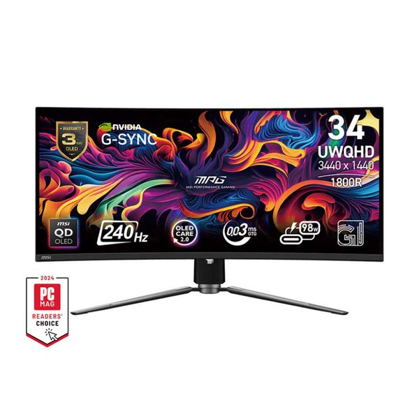 MSI MPG 341CQPX 34'' QD-OLED Gaming Monitor