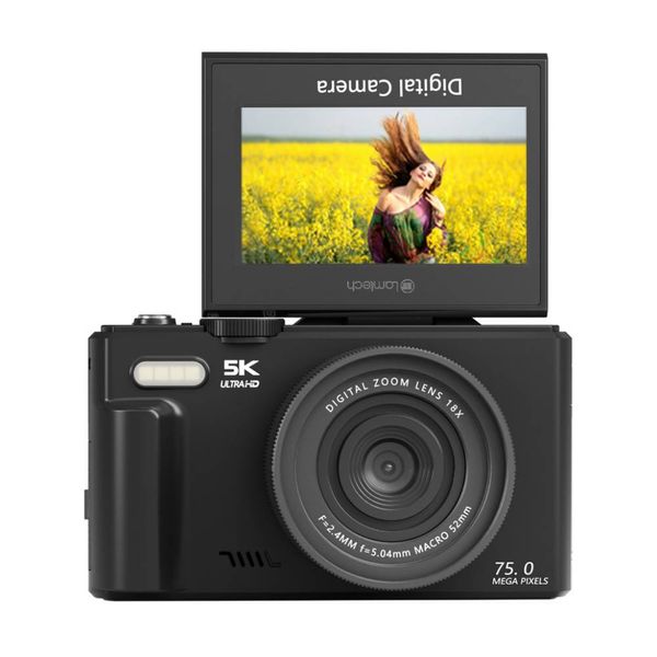 Lamtech 5K Flip Μαύρη Ψηφιακή Φωτογραφική Μηχανή