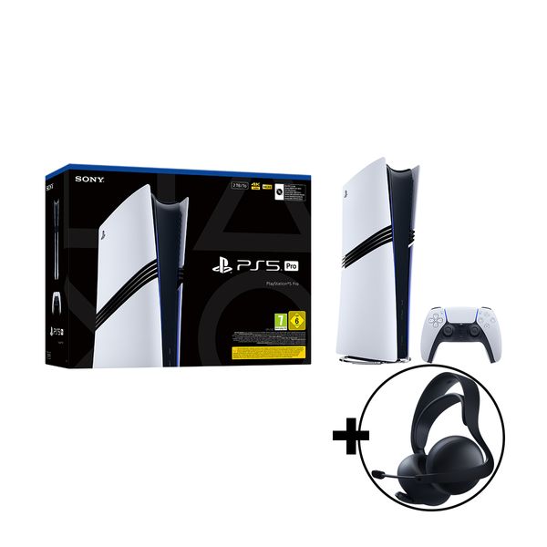 Sony Playstation 5 Pro 2TB & PULSE Elite Black Headset