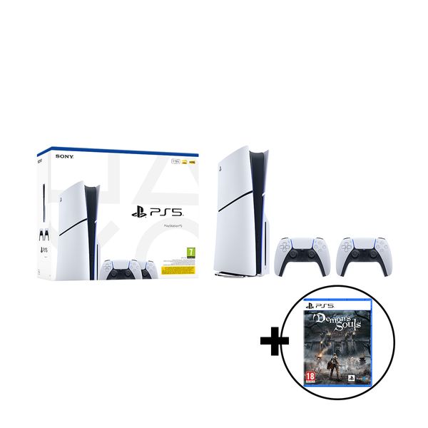 Sony Playstation 5 Standard Edition 1TB & Dualsense & Demons Souls