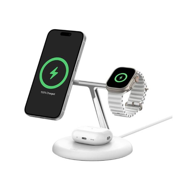 Belkin 3in1 15W White Βάση Φόρτισης
