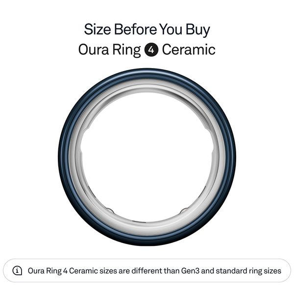Oura Ring 4 Ceramic Size 7 Midnight Smart Δαχτυλίδι