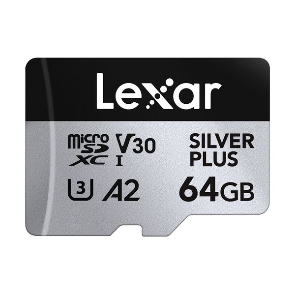 LEXAR microSD 64GB 205R/100W Silver+ Κάρτα Μνήμης