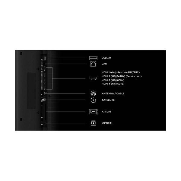TCL SQD Mini LED 75C7L 75" Τηλεόραση Google TV 4K