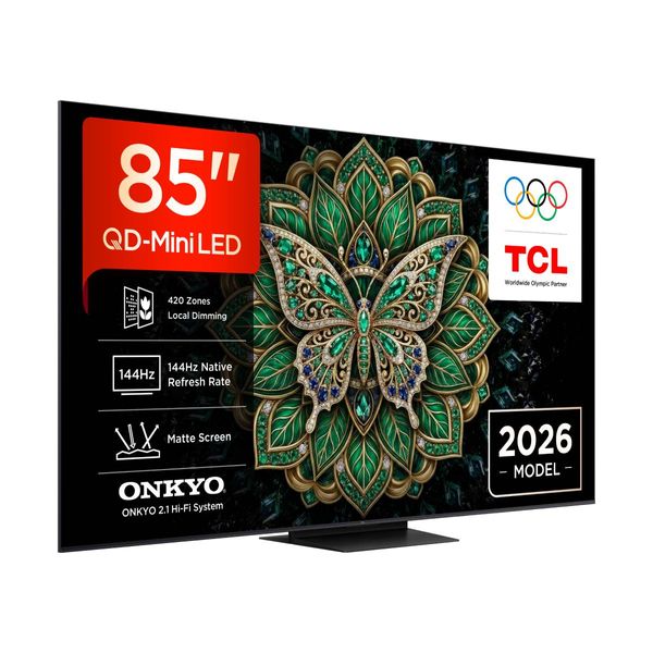 TCL QD Mini LED C6K Pro 85" Τηλεόραση Google TV 4K