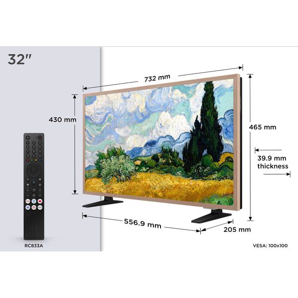 TCL QLED 32A400 Pro 32" Τηλεόραση 4K Google TV