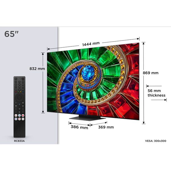 TCL RGB MINI LED 65RM7L 65" Τηλεόραση Smart 4K TV