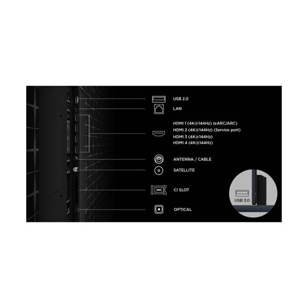 TCL RGB-Mini LED 85RM9L 85" Τηλεόραση 4K Google TV