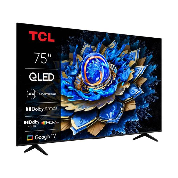 TCL QLED 75T69C 75" Τηλεόραση Google TV 4K