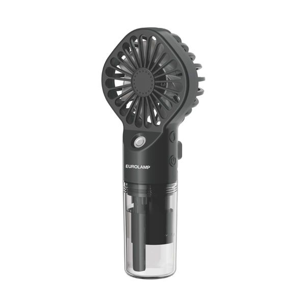 Eurolamp 300-20555 Mist Black Ανεμιστήρας Χειρός