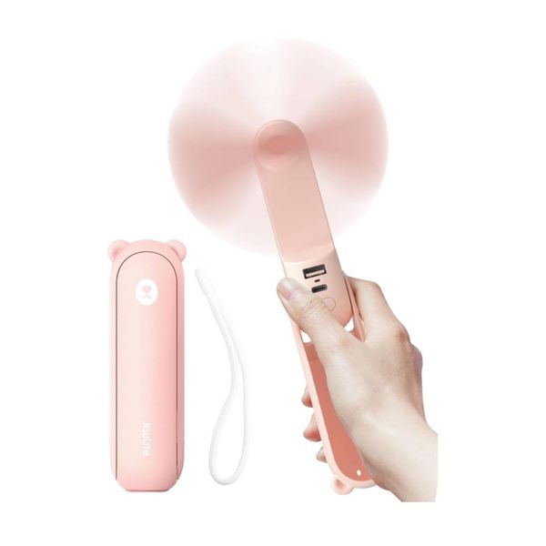 JisuLife 8 Plus Pink Ανεμιστήρας Χειρός