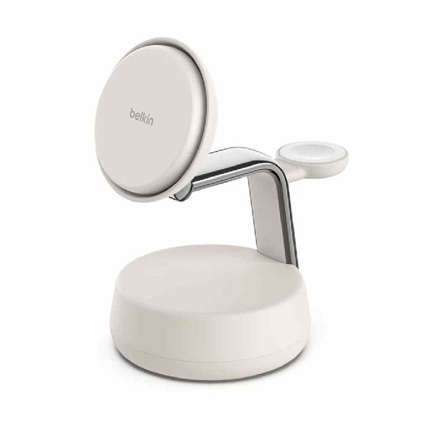 Belkin Magnetic Charging Dock with Qi2 25W 3in1 Sand Βάση Φόρτισης