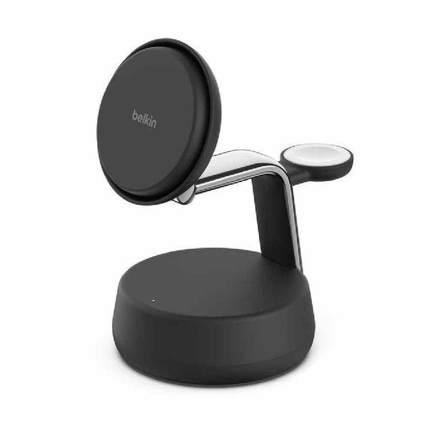 Belkin Magnetic Charging Dock with Qi2 25W 3in1 Charcoal Βάση Φόρτισης