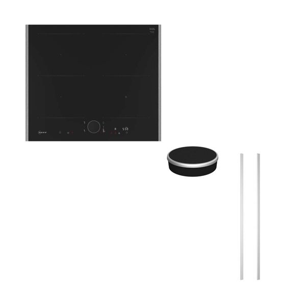 Neff T66YYY4B0 Εστίες Επαγωγικές & Twist Pad Flex & 52.6 cm Metallic Silver Flex Design Kit
