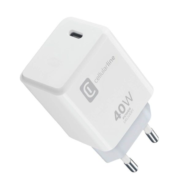 Cellular Line 40W Type-C White Φορτιστής