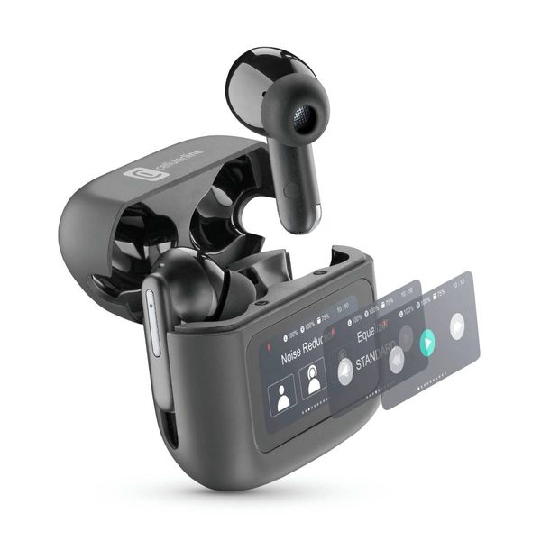 Cellular Line Hush True Black Wireless Ακουστικά Earbuds