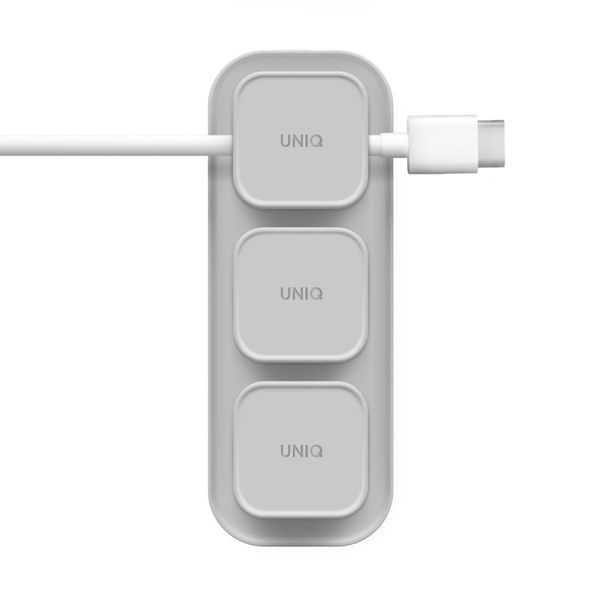 Uniq Pod Silver Μαγνητική Βάση Καλωδίων