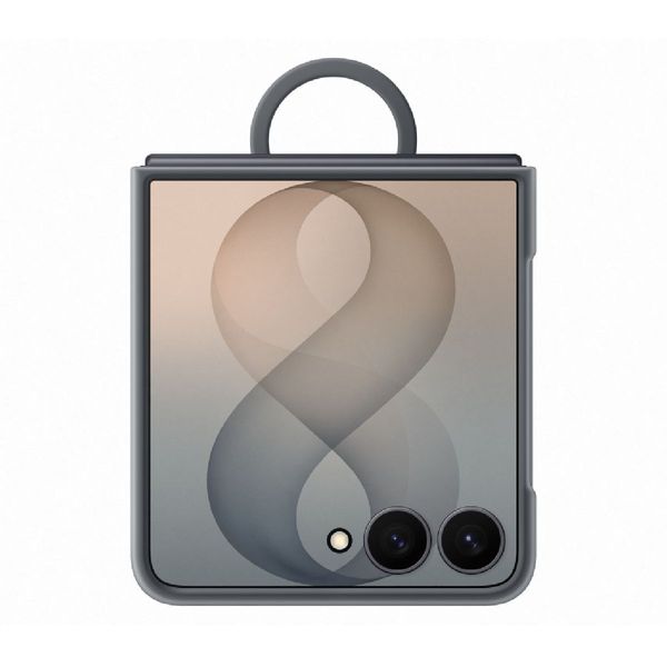 Samsung Galaxy Z Flip8 Black Silicone Ring Magnet Θήκη Κινητού