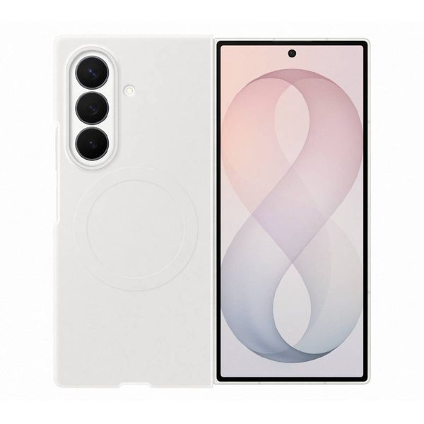 Samsung Fold 8 Magnetic Silicone White Θήκη Κινητού