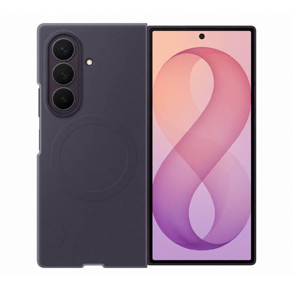 Samsung Fold 8 Magnetic Silicone Violet Θήκη Κινητού