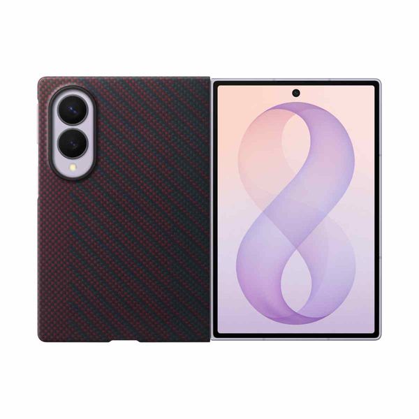 Samsung Fold 8 Wide Carbon Magnetic Red Θήκη Κινητού