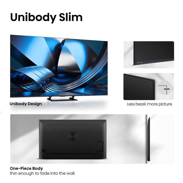 Hisense Hi-QLED Mini LED 55U7SE 55" Τηλεόραση Smart 4K