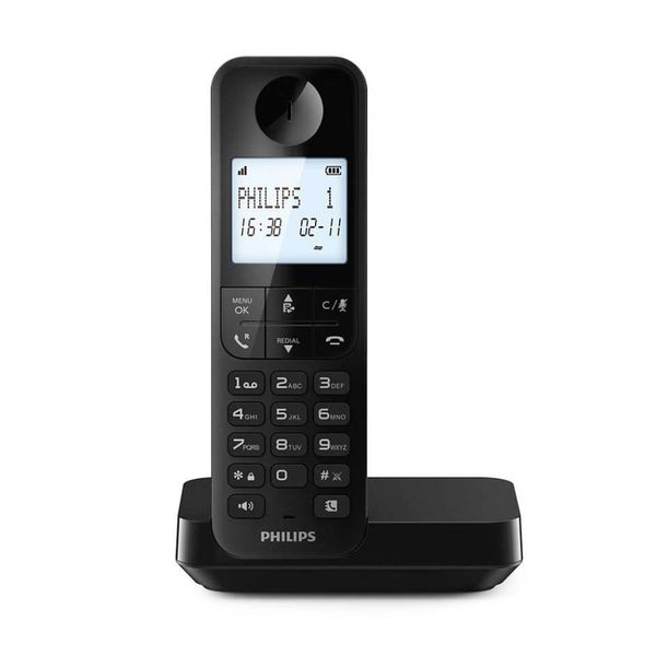 Philips D2701/12 Black Ασύρματο Τηλέφωνο