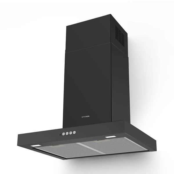 Faber Stilo Comfort A60/2 Black Matt Απορροφητήρας Καμινάδα