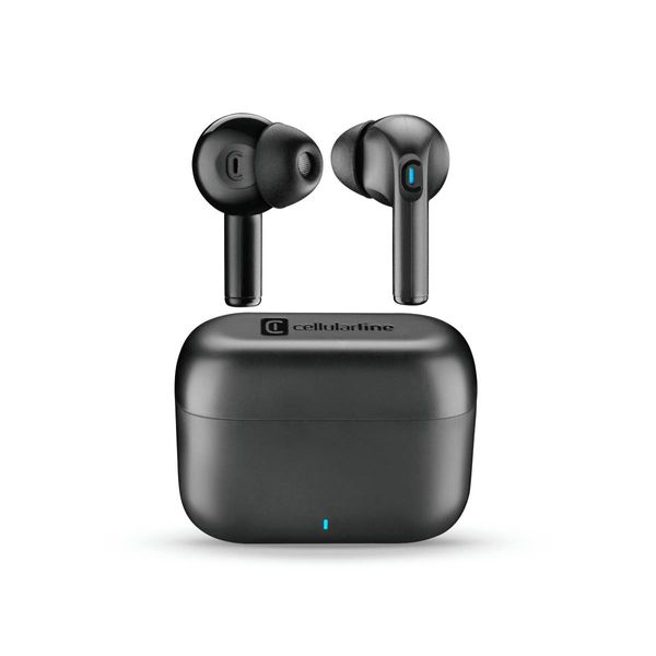 Cellular Line Wavy TWS Black Earbuds