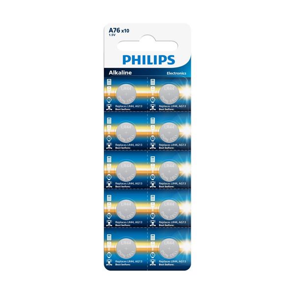 Philips A76P10B/GRS, A76 LR44 10τμχ Μπαταρίες
