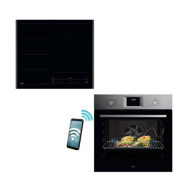 AEG OA5CB31SM Φούρνος & TI64IG00FB Επαγωγική Εστία Set Εντοιχισμού