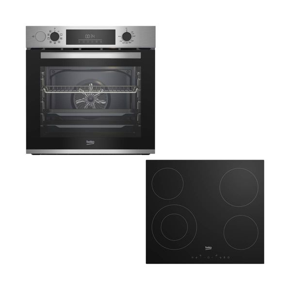 Beko BBIS12300XDE Φούρνος & HIC 64402 E Εστία Set Εντοιχισμού