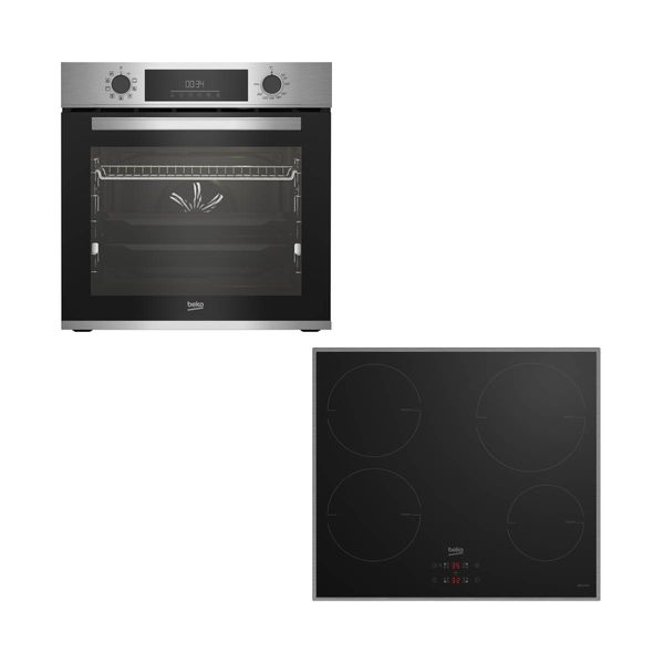 Beko BBIM12300XDSE Inox Φούρνος & HII 64400 MTX Επαγωγική Εστία Set Εντοιχισμού