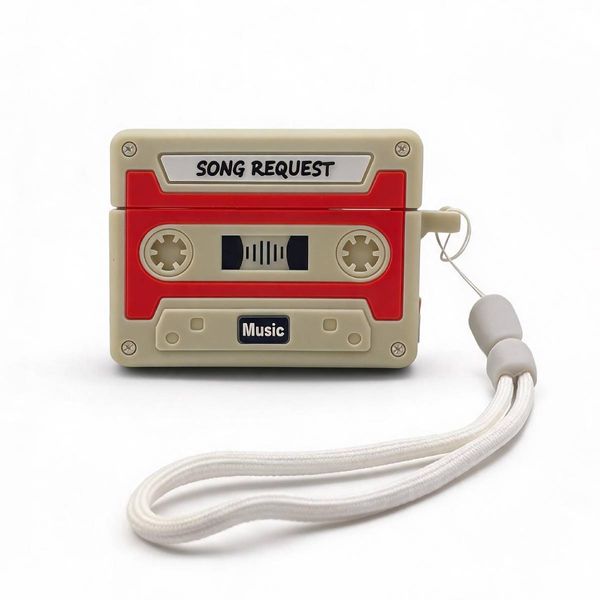 Redshield Airpods 4/ANC Retro Cassette Πορτοκαλί Θήκη