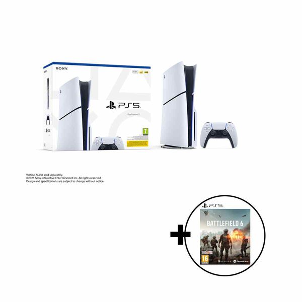 Sony PS5 Slim Edition 1TB & Battlefield 6